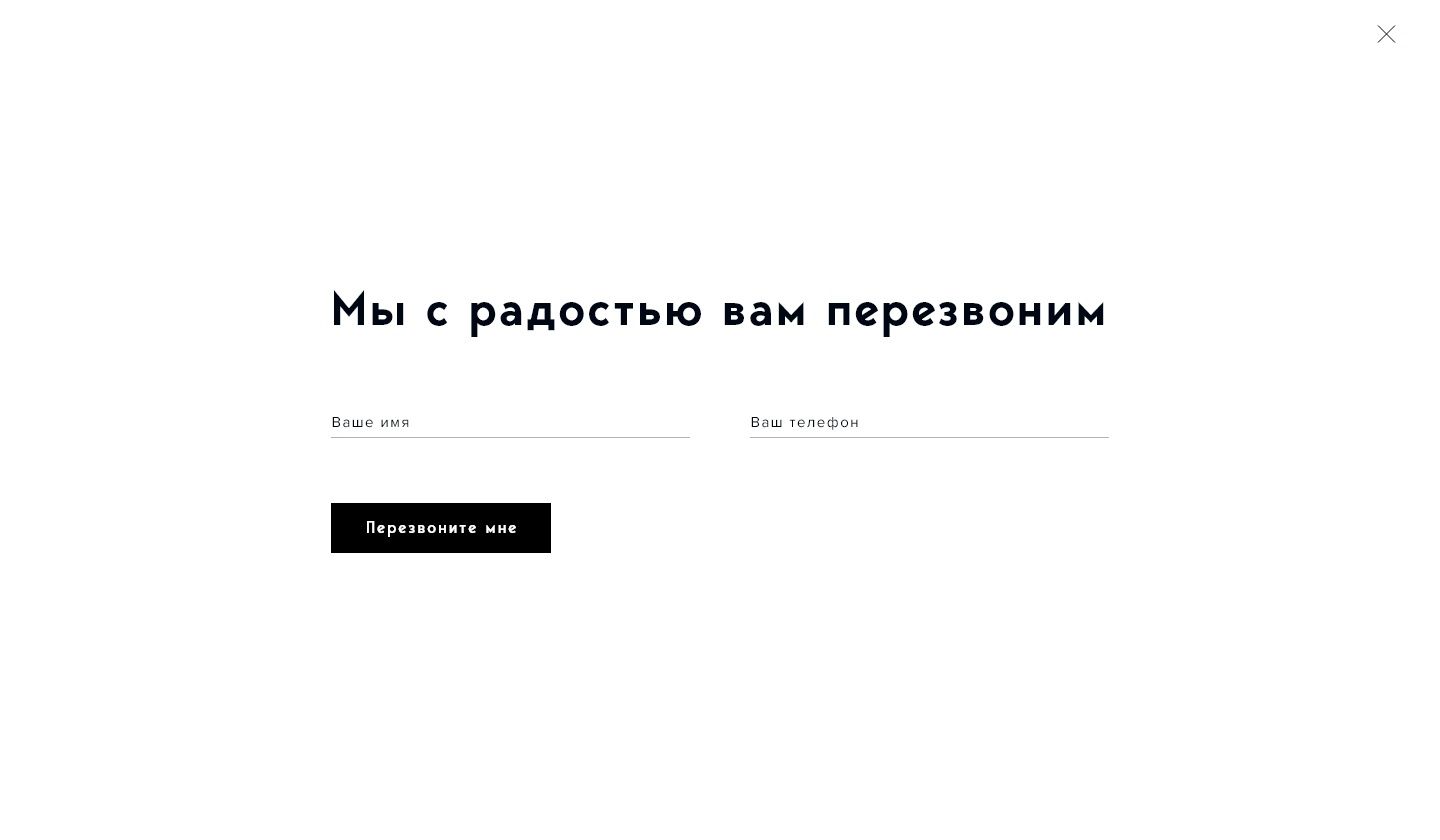 Interactive website design — popup form