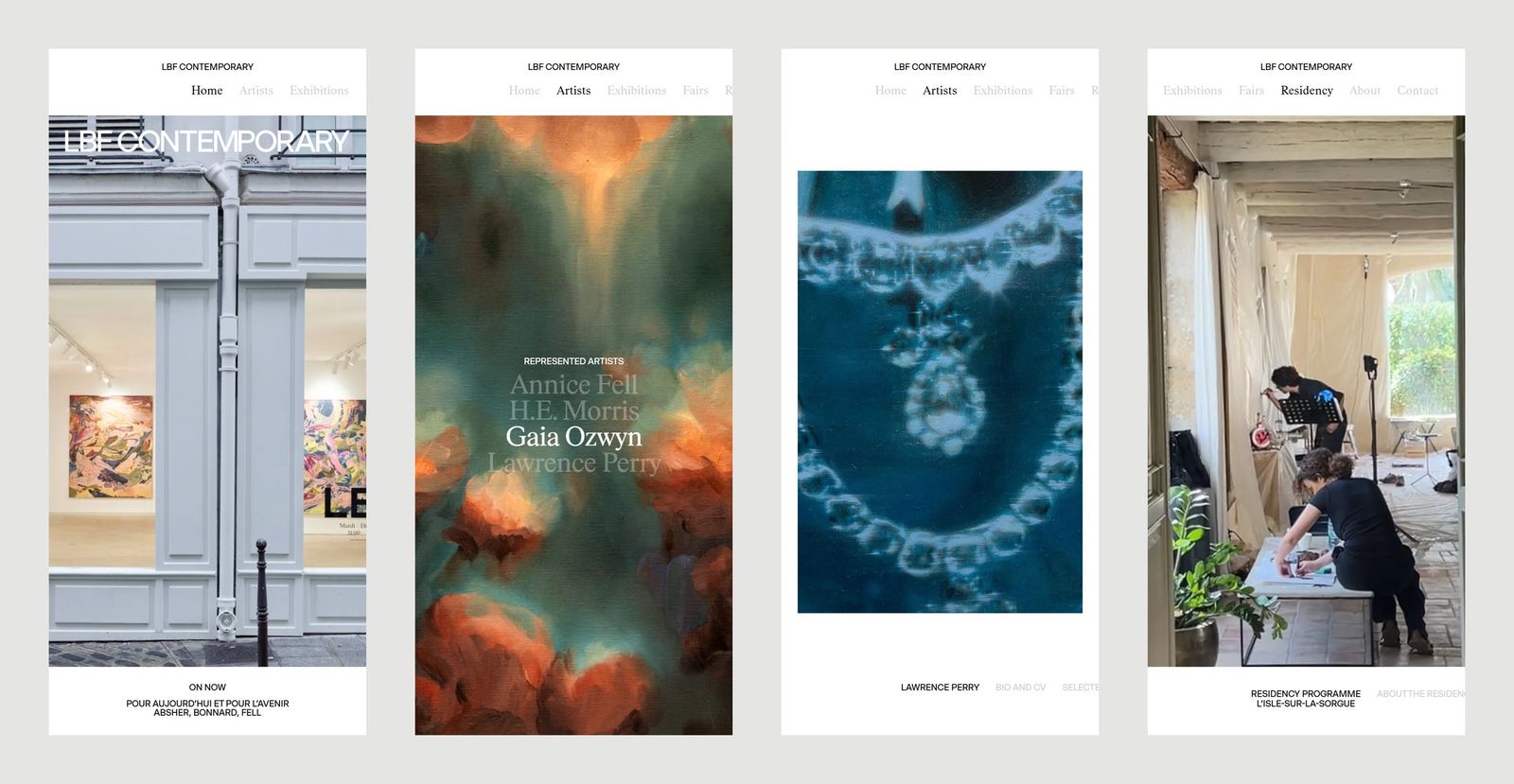 Мобильная версия | Сайт галереи LBF Contemporary